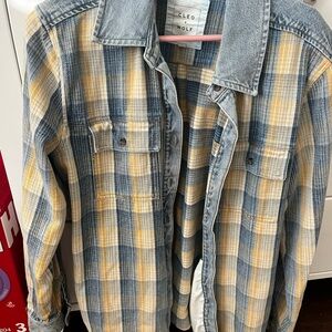 Cleo Wolf Women's Blue and Yellow Plaid Jacket